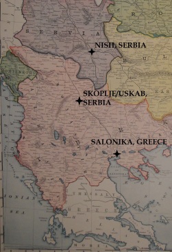 Serbia Rail Way Map 1912. MAPPED